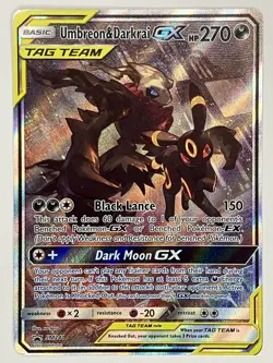 Umbreon & Darkrai GX NM SM241 Sun & Moon Promo 241 Pokemon TCG Holo - Image 1