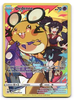 Dedenne LP TG07/TG30 Swsh09: Brilliant Stars Trainer Gallery Pokemon TCG Holo - Image 1