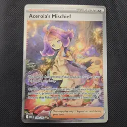Acerola's Mischief 183/132 Pokemon TCG Mega Evolution SIR NM - Image 1