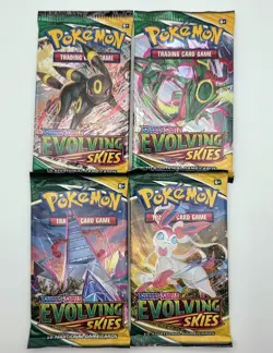 Pokemon TCG Evolving Skies Single Booster Pack SWSH Factory Sealed (Random Art) 820650808777 - Image 1