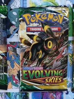 Pokemon TCG Evolving Skies Booster Pack Lot 4 packs Full Art Set Factory Sealed - Image 5