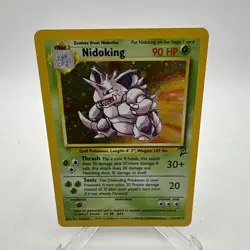 Nidoking - 11/130 Base Set 2 Holo Rare Pokemon - NMT/LP - Image 1