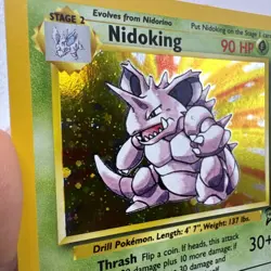 Nidoking - 11/130 Base Set 2 Holo Rare Pokemon - NMT/LP - Image 2