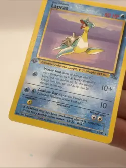 Pokemon TCG Lapras Fossil 25/62 Regular 1st Edition Rare LP - Image 2