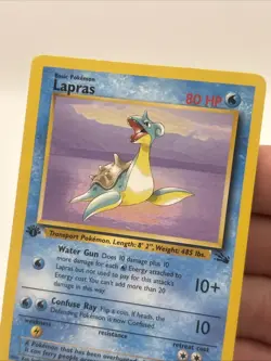 Pokemon TCG Lapras Fossil 25/62 Regular 1st Edition Rare LP - Image 3