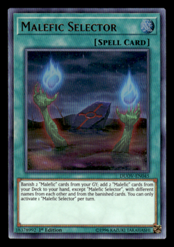 YuGiOh! - Malefic Selector DUOV-EN045 Ultra Rare 1st Edition Near Mint - Image 1