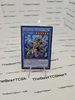 -Yu-Gi-Oh TCG- Evigishki Tetrogre 1st Edition Secret Rare HA06-EN018 - Creased - Image 5