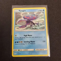 Pokemon Card Kyogre Cosmic Eclipse Rare 53/236 Near Mint - Image 1