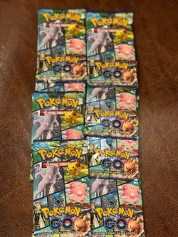 Pokemon Go Booster Pack - 10 Cards per Booster Pack - 8 NEW SEALED SEALED - Image 1