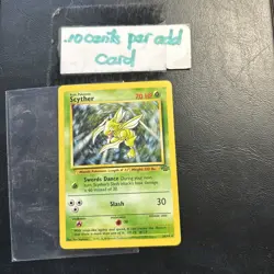 #26/64 1999 ScYTHEr Basic Jungle Pokemon Card Cb4 - Image 1