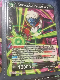 "Relentless Destruction Mira" Dragon Ball Super Card BT3-117 NM/M 天才 - Image 1