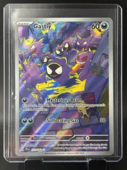 Pokemon TCG Gastly Illustration Rare Card Temporal Forces 177/162 NM Condition - Image 1