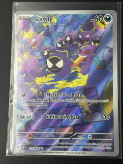 Pokemon TCG Gastly Illustration Rare Card Temporal Forces 177/162 NM Condition - Image 2