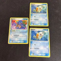 Squirtle 63/100 64/100 EX Crystal Guardians Pokemon Card English Heavy Play 3 - Image 1