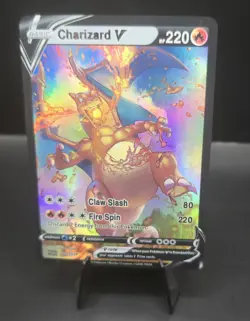 Pokemon Charizard V Holofoil Card CUSTOM FANART Phantasmal Flames - Image 2