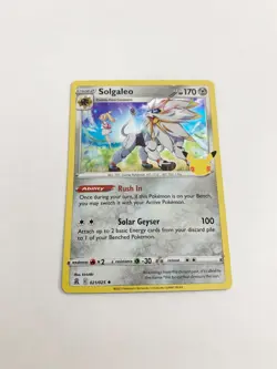 Solgaleo (Holo) Celebrations (Lightly Played) Pokemon Card # 021/025 A - Image 1