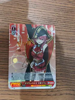 Signed Weiss Schwarz Hololive HOL/W91-079SP SP Houshou Marin Card FOIL Japanese - Image 2