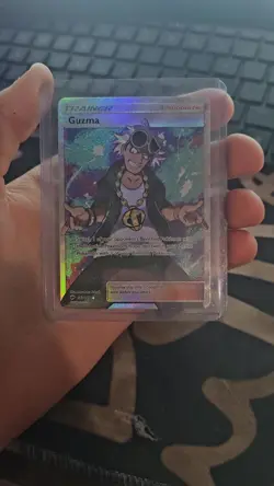 Pokemon TCG Guzma Full Art Card 143/147 Sun Moon Burning Shadows Holo NM - Image 2