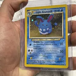 Pokemon Light Azumarill 13/105 Holo Neo Destiny Pokemon Card WOTC MP Vintage TCG - Image 2