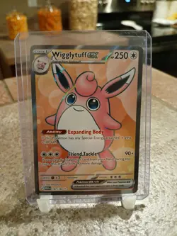 Pokemon TCG Scarlet & Violet Wigglytuff EX 187/165 Full Art Ultra Rare Holo Card - Image 1
