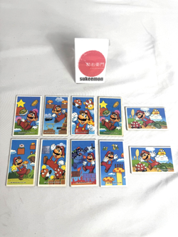 "Set of 10" 1985 Nintendo Super Mario Bros. Menko Card Vintage Retro Super Rare - Image 1