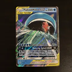 Pokemon TCG English Card Sun & Moon Promo Magikarp & Wailord GX SM166 Standard - Image 1
