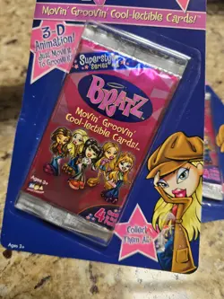 (2) BRATZ Movin Groovin 3-D Collectible Cards -2 Packs of 4 VINTAGE 2003 NEW - Image 2