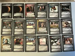 18 Card Lot Of Holodeck Adventures Star Trek CCG 1E Vintage Data TCG Decipher - Image 1