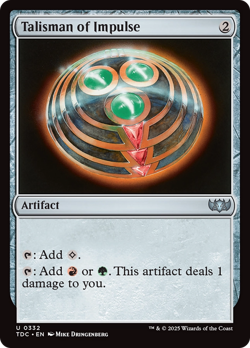 Talisman of Impulse #332 | NM | Tarkir: Dragonstorm Commander TDC | Magic MTG - Image 1