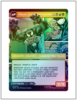 1x Eddie Brock, Borderless Art Foil, Magic MTG NM - Image 2