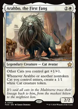 NM Foil Arahbo, the First Fang, MTG, Foundations, Magic the Gathering, 2 - Image 1