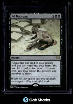 2020 MAGIC THE GATHERING DOUBLE MASTERS #076 AD NAUSEAM - Image 1