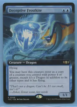 MTG: Tarkir: Dragonstorm COMMANDER: EXTENDED: Deceptive Frostkite - Image 1