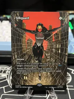 Silkguard Borderless 0037 Marvel’s Spider-Man Magic The Gathering MTG NM - Image 1