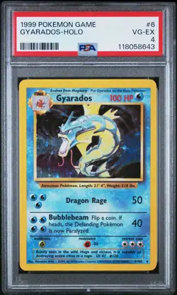Gyarados Base Set Holo - PSA 4 - WOTC Pokemon 1999 - Image 1