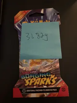 VERY HEAVY - 31.82g - Pokemon Surging Sparks Sleeved Booster Pack - SEALED! - Image 4