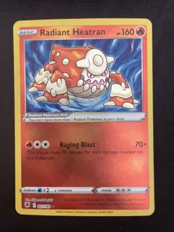 Pokemon TCG Astral Radiance Radiant Heatran Rare 027/189 - Image 1