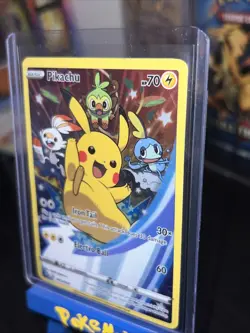 Pokemon TCG 2020 Pokemon Pikachu SWSH020 Black Star Promo Full Art NM - Image 3