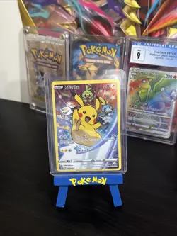 Pokemon TCG 2020 Pokemon Pikachu SWSH020 Black Star Promo Full Art NM - Image 5