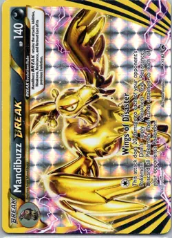 Pokemon TCG Mandibuzz BREAK XY182/211 XY Black Star Promos Holo NM - Image 1