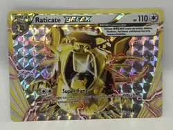 Raticate Break 89/122 Pokemon Xy Breakpoint Ultra Holo Rare TCG - Image 2