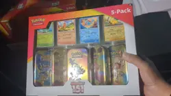 ✨ Pokemon Scarlet & Violet - 151 (5-Pack) Mini Tins w/ 4 Promos Costco Bundle ✨ - Image 2