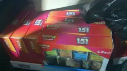 ✨ Pokemon Scarlet & Violet - 151 (5-Pack) Mini Tins w/ 4 Promos Costco Bundle ✨ - Image 4