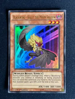 Yugioh! 1x Blackwing - Kalut the Moon Shadow LC5D-EN115 Ultra Rare 1st Ed M/NM! - Image 1