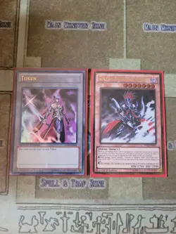 YUGIOH GORZ THE EMISSARY OF DARKNESS PGL2-EN081 GOLD 1ST ED + EMISSARY TOKEN NM - Image 1