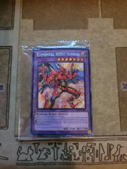 YUGIOH ELEMENTAL HERO SUNRISE LDS3-EN104 SECRET LIMITED EDITION SEALED - Image 1