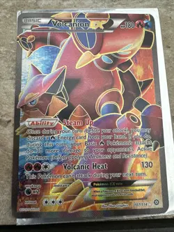 Pokemon Card Volcanion EX 107/114 Ultra Rare Full Art XY Steam Siege - Image 1