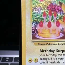 Pokemon Pikachu TCG Birthday Celebrations Holo Rare Card #24 - Image 4