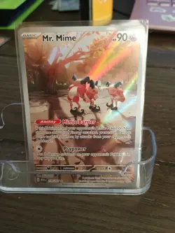 Mr. Mime 179/165 Scarlet & Violet Holo Pokemon TCG Card NM Condition - Image 1