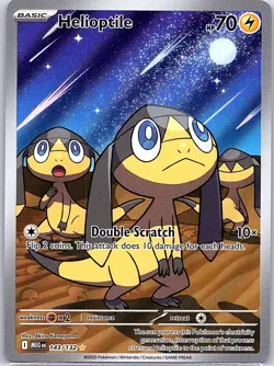 Helioptile 143/132 ME01: Mega Evolution - Pokemon Card - NM - Image 1
